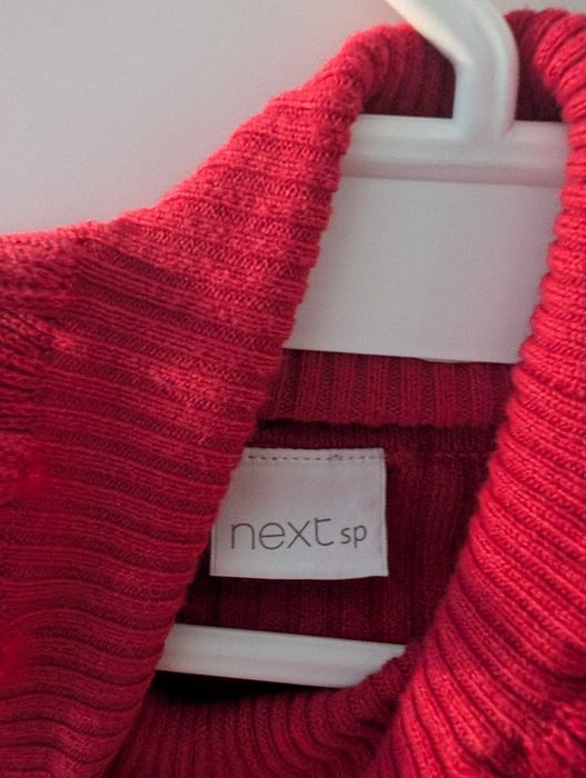 Sweter golf Next z pięknym wykonczeniem r. 128-134!