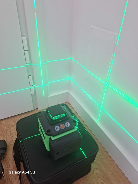 Nível laser 16 linhas 2 baterias 360 Autonivelante **NOVO** pladur mosaico ladrilho parede teto obra construção