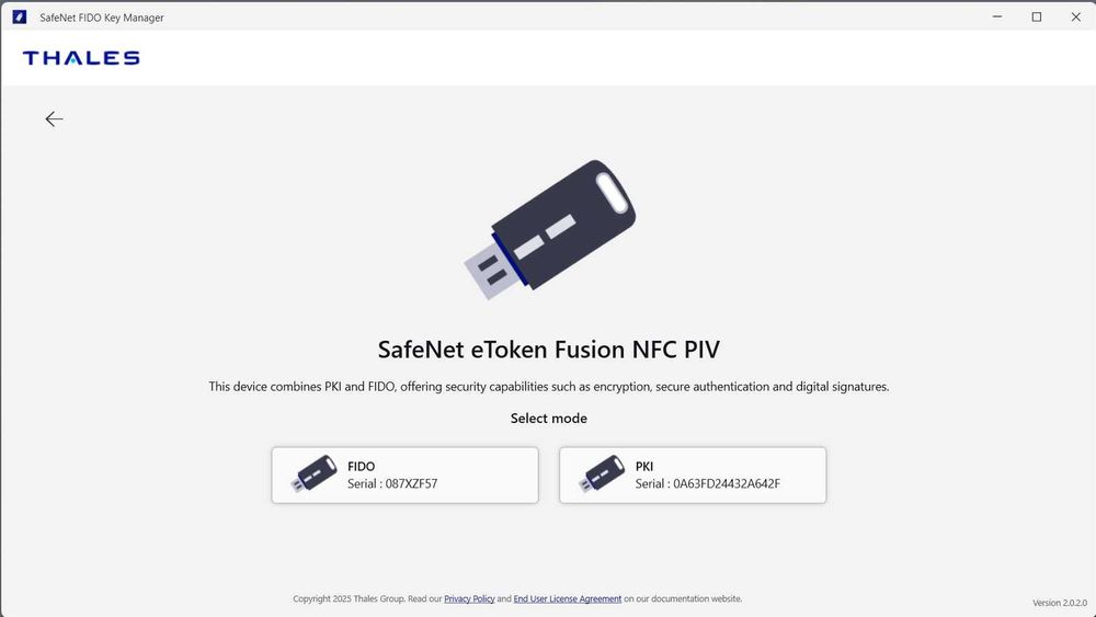Ключ безпеки Thales SafeNet eToken – FIDO2 (USB-C NFC ) | Delta