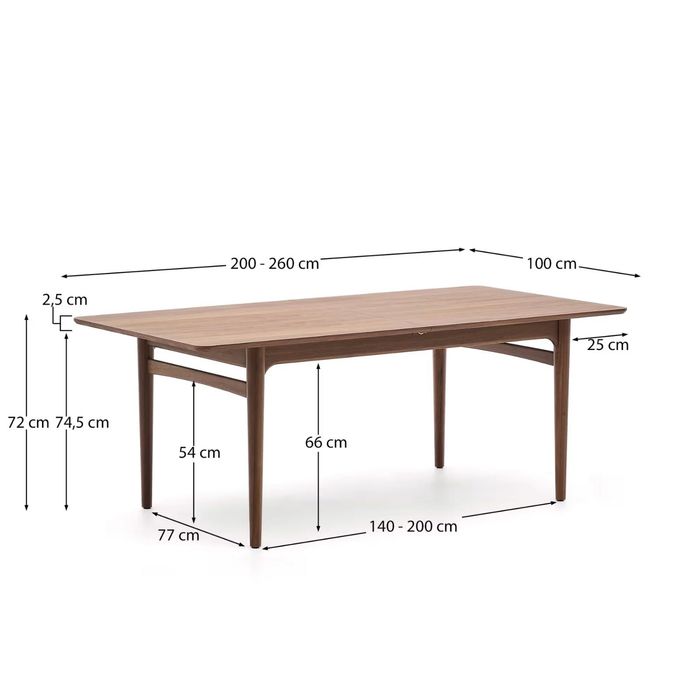 Mesa de Jantar 200x260x100
