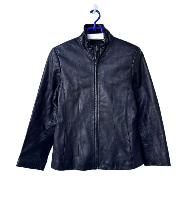 Kurtka skórzana damska LAKELAND szwedka biker SKÓRA r. L