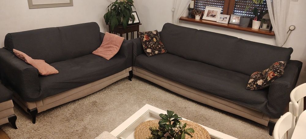 Wypoczynek LEVIANO SOFA 3 , 2 + Pufa