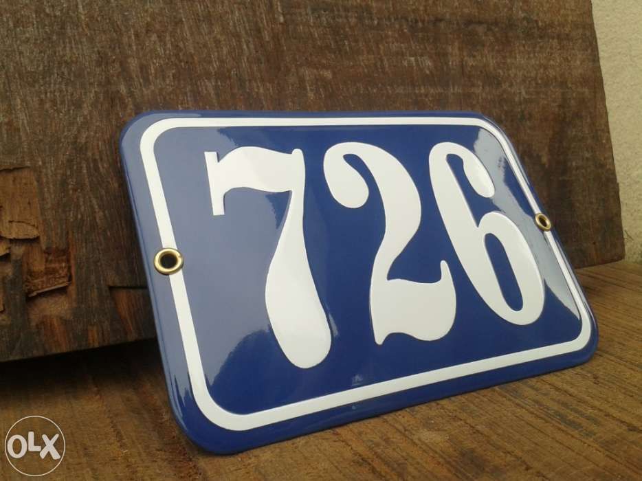 Numeros de Porta Esmaltados