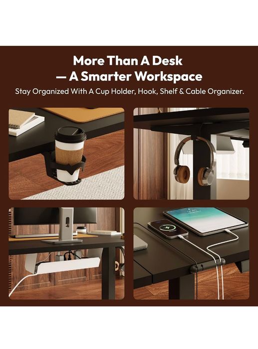 Mesa ajustável regulável Sanodesk preta (NOVA)