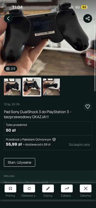 zestaw padow ps3