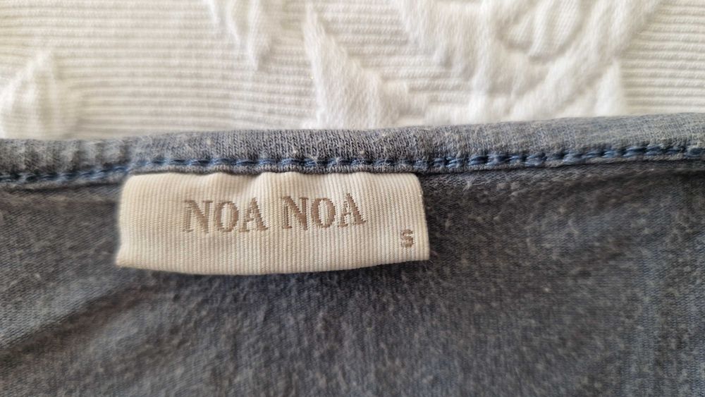 T-shirt Azul com manga curta, marca Noa Noa, tamanho S