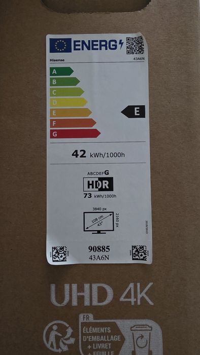 SmarTV Hisense 43" polgadas