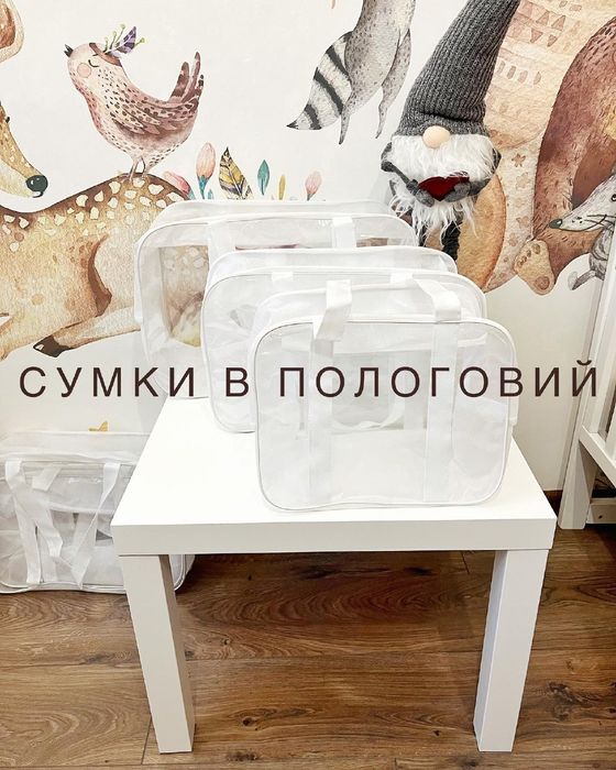 Набір сумок прозорих в пологовий 3 шт.