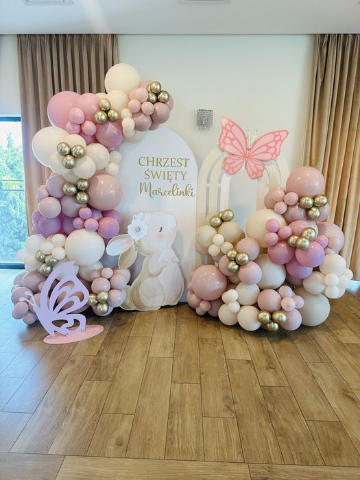 Dekoracja balonowa ścianka girlanda