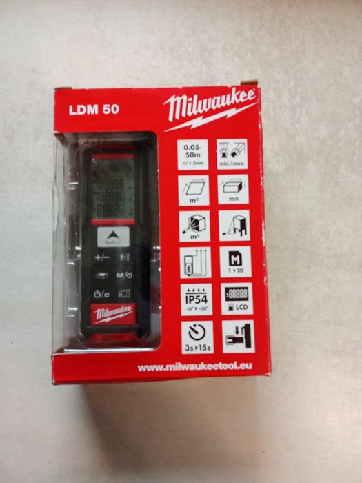 Milwaukee ldm 50 dalmierz laserowy nowy oryginał