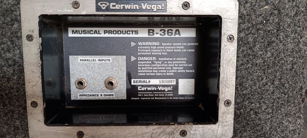 PA Cerwin Vega/Acraft