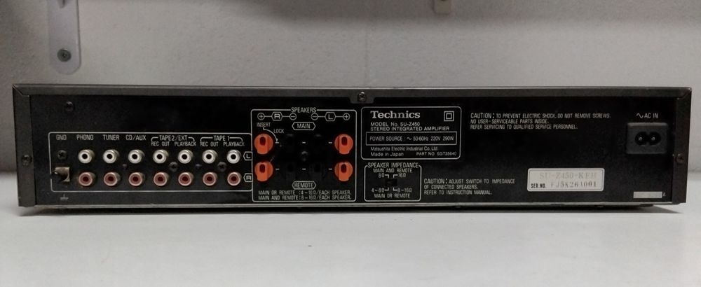 TECHNICS amplificador SU-Z450