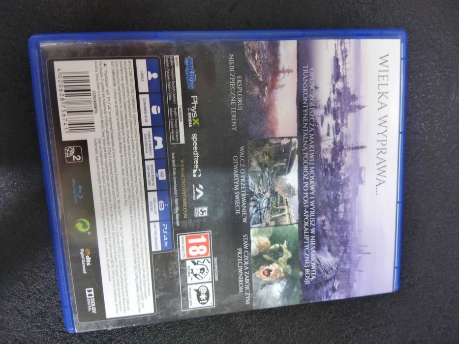 Metro Exodus PS4 Polskie napisy w grze / Polska okładka