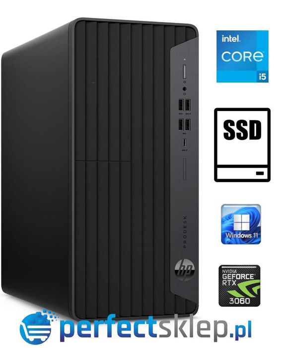 Komputer PC Gamingowy HP intel i5-10gen 16GB 512ssd RTX 3060