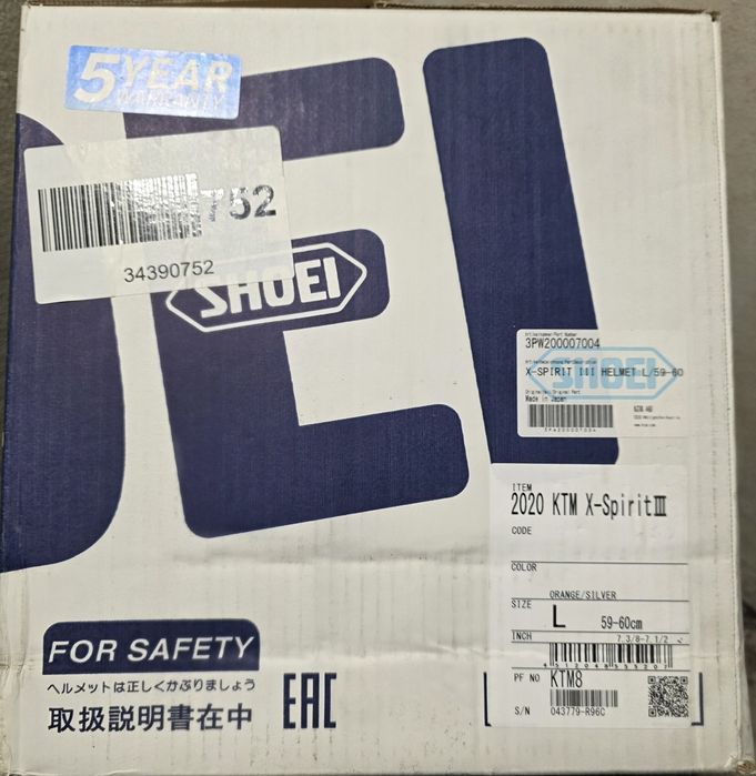 Capacete Shoei X-Spirit 3 KTM