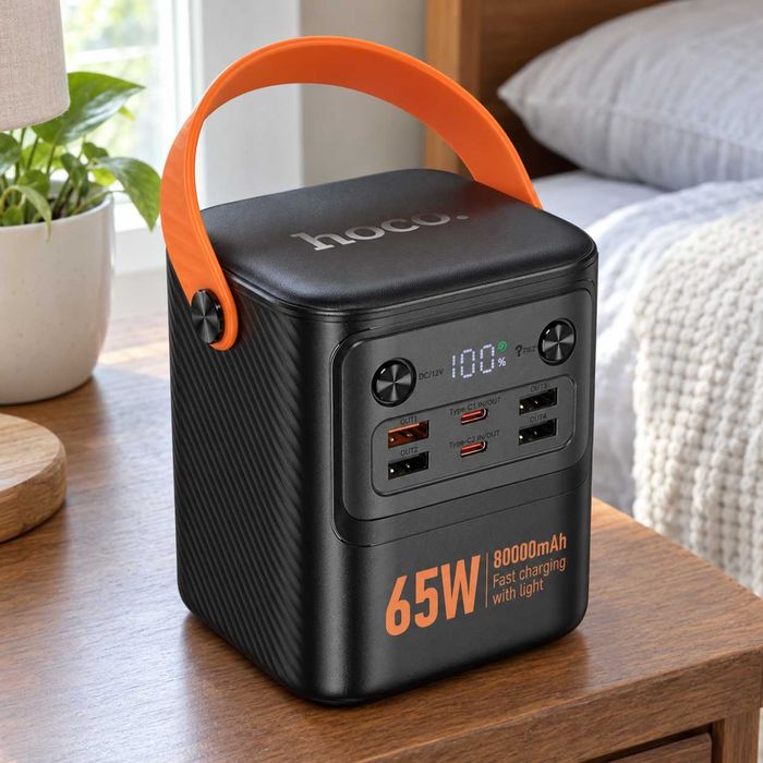 Повербанк Hoco J152 65W черный / акумулятор 80000 mAh