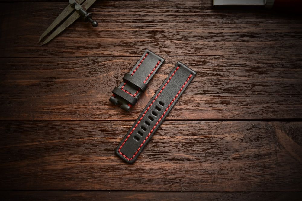 Кожаный ремешок для часов Garmin. Ручная работа. Днепр