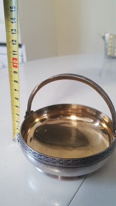 Конфетница ,сахарница  серебро, 875