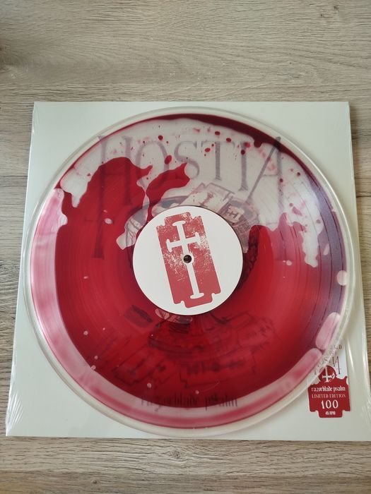 Hostia - Razorblade Psalm LP fiquid-filled blood