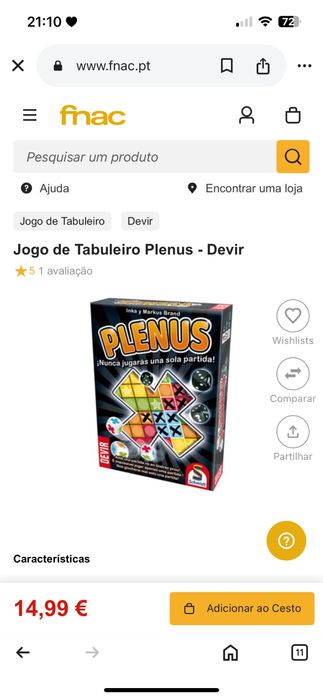 Jogo “plenus” _ jogo + 8 anos