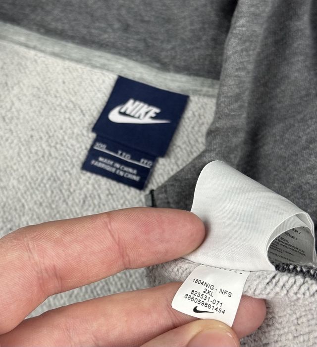 Толстовка чоловіча Nike Nsw Club Hoodie Fz Grey BV2645-063