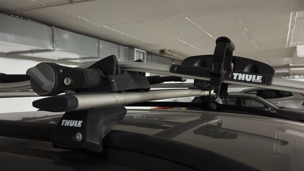 Barras de tejadilho THULE wingman suporte bicicleta