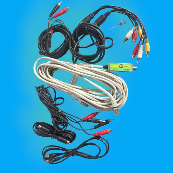 7 шнуров для аудио видео аппаратуры б\у