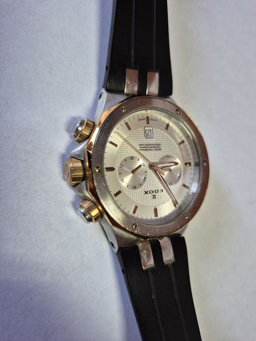 Zegarek męski edox delfin 10110 chronograph