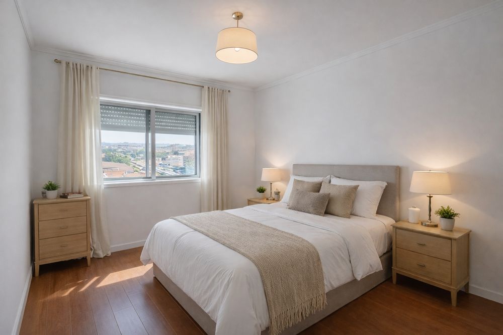 Quarto mobilado em apartamento partilhado em Espinho