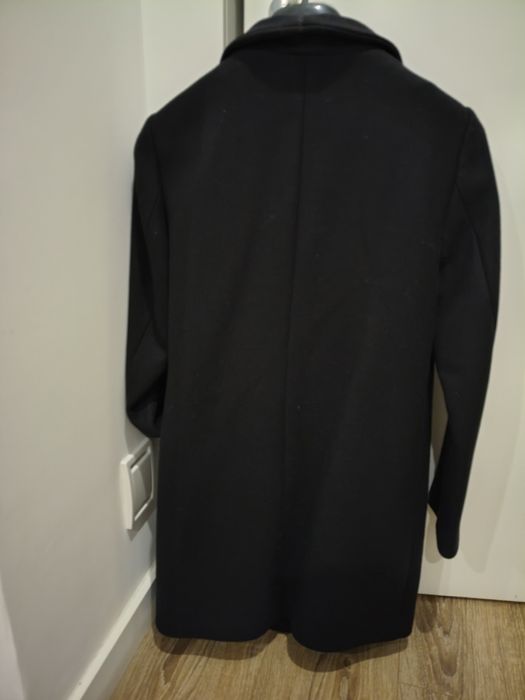 Sobretudo Zara Woman Preto – Modelo Envelope com Fivela – Tam. M