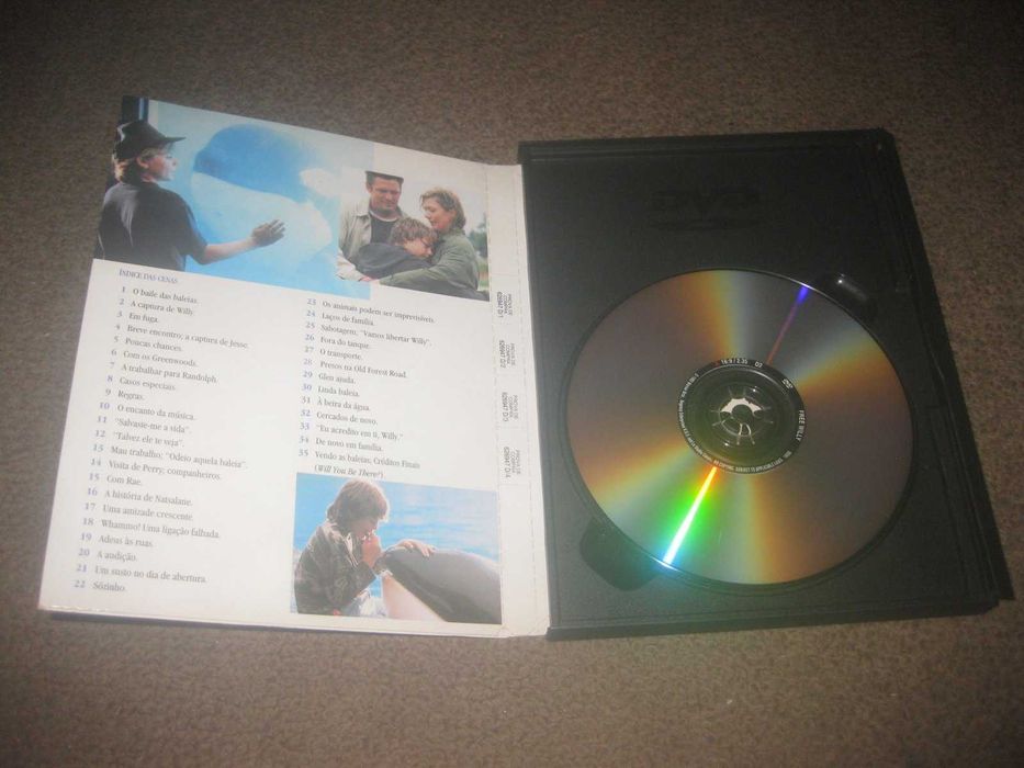 DVD "Libertem Willy" com Jason James Richter/Snapper/Raríssimo!