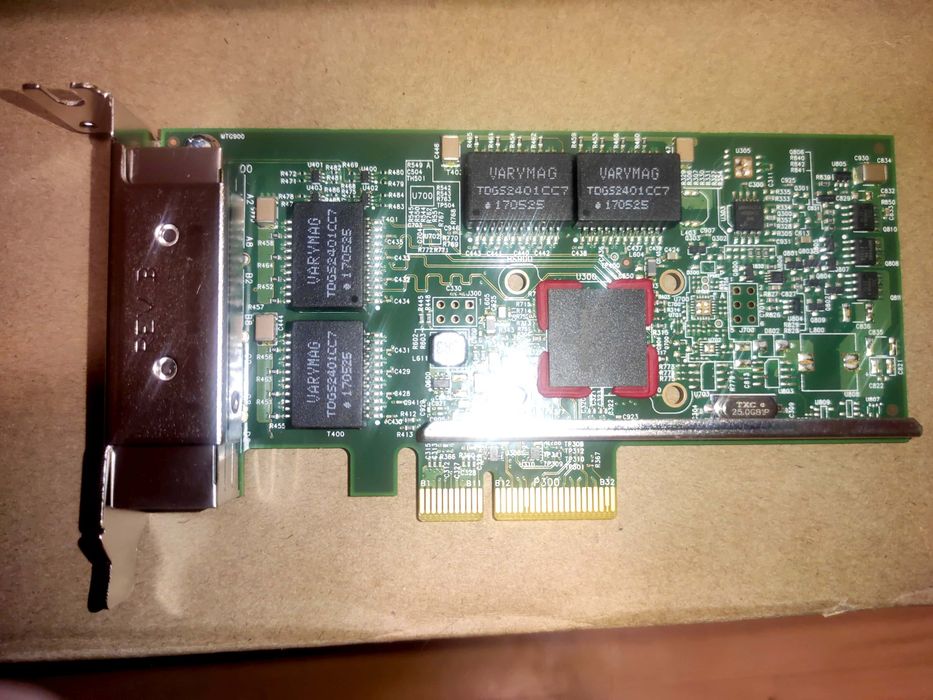 Гигабитная Сетевая карта на 4 порта Broadcom