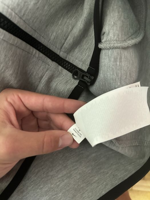 Кофта Nike Sportswear Tech Fleece Windrunner - Сірий