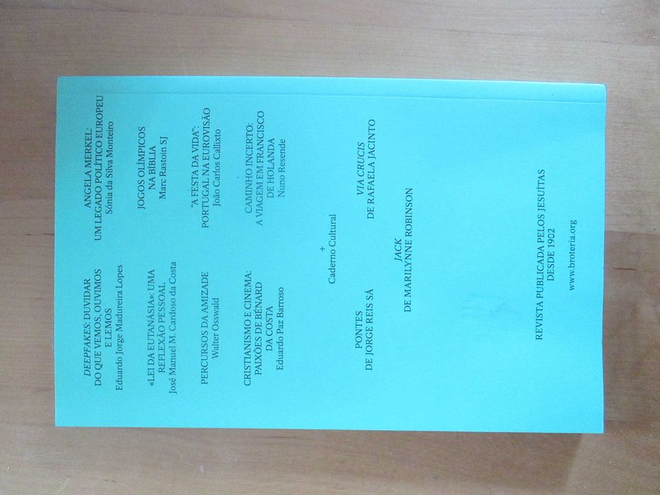 Revista Brotéria, de Julho de 2021