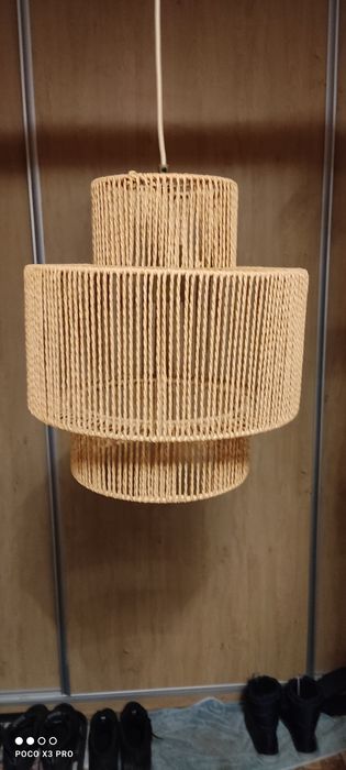 Lampa wisząca ratanowe boho