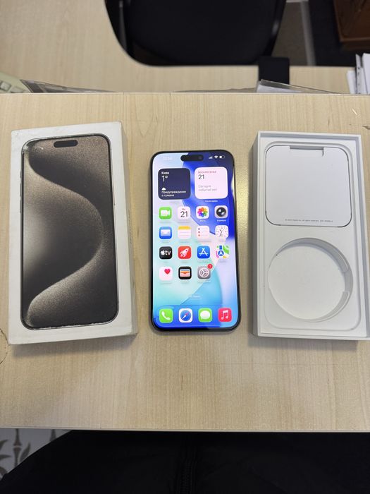 iphone 15 pro max 512 gb neverlock 94% акумулятор фізична сім карта