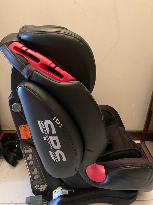 Cadeira Auto Thunder com isofix preta (Grupo 1/2/3)
