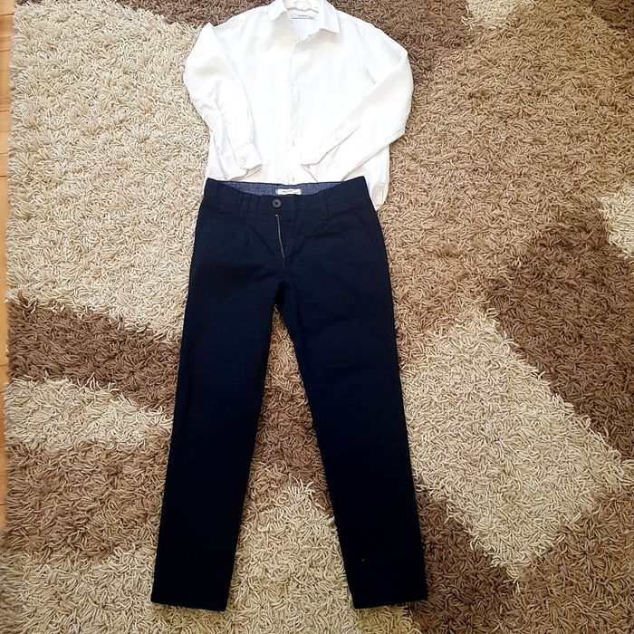 Нарядні шкільні штани брюки з сорочкою для хлопчиків 134р Reserved