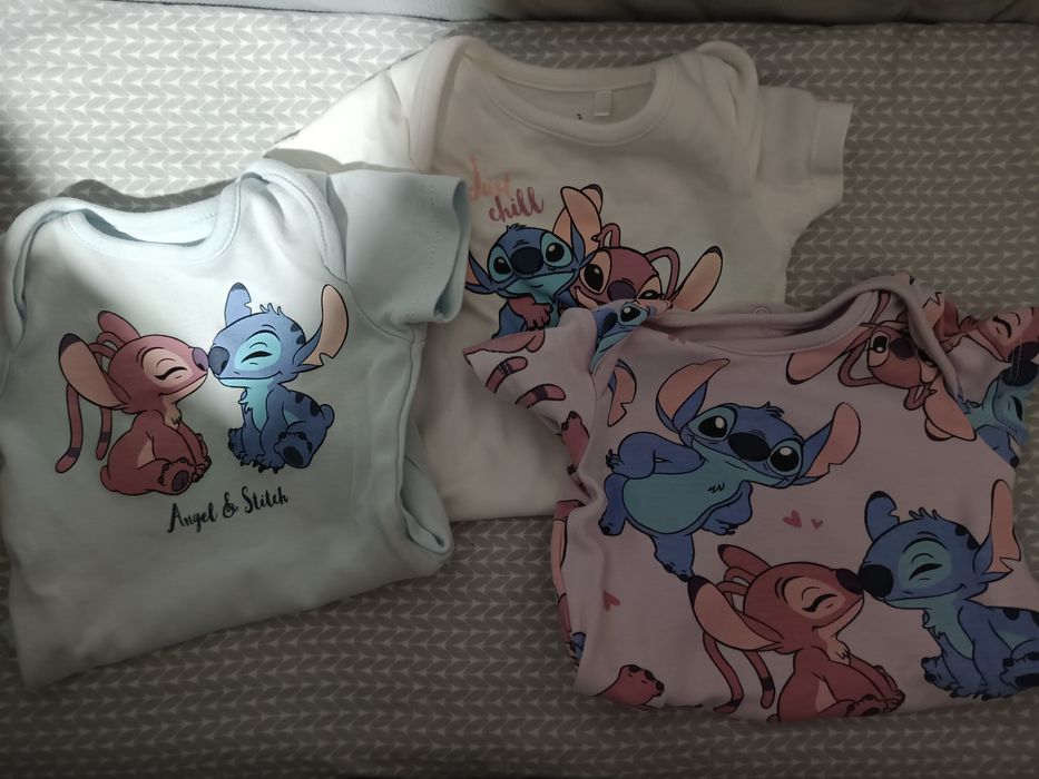3szt body krótki rękaw Stitch