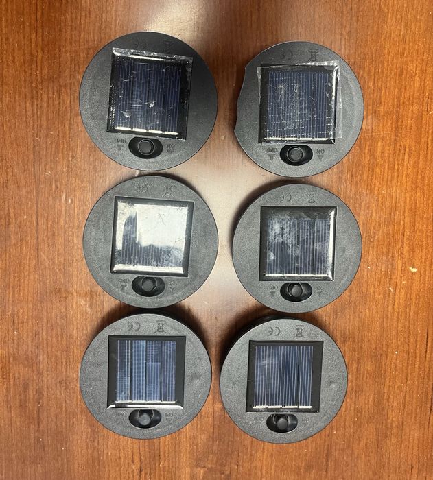 Conjunto de 6 lanternas solares LED