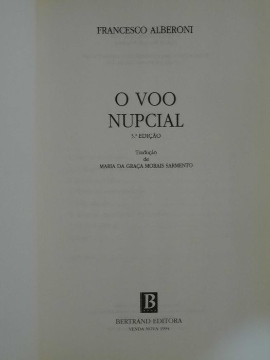 O Voo Nupcial de Francesco Alberoni