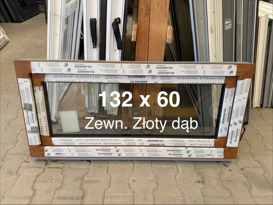 Okna PCV nowe 120 x 60 białe, dostępne kilka sztuk i inne rozmiary!