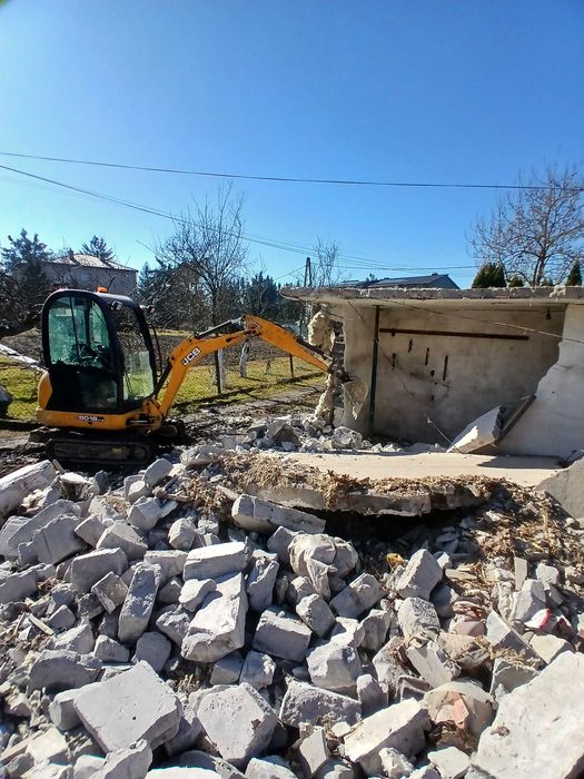 Wynajem minikoparki z operatorem.MŁOT,KRÓTKIE TERMINY–Kraków i okolice