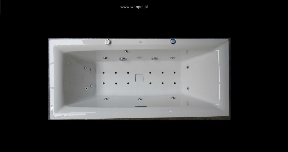 Wanna RIHO Still Square 170x75 z hydromasażem