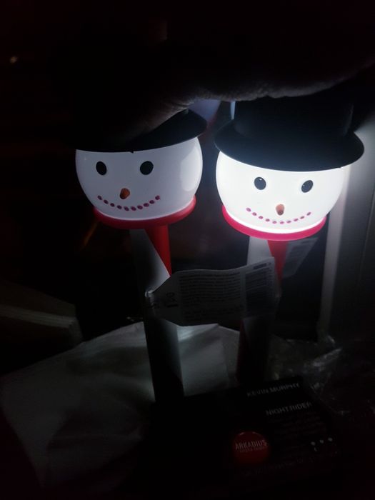 Nowe Lampy  solarne , swietlna dekoracja Bałwany 2 sztuk