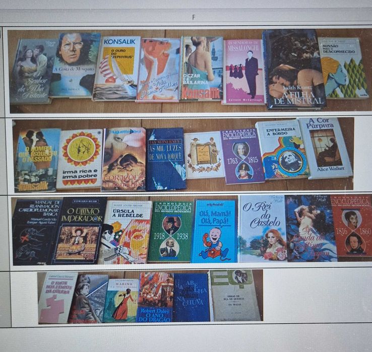 livros antigos - romances e pequenas enciclopédias