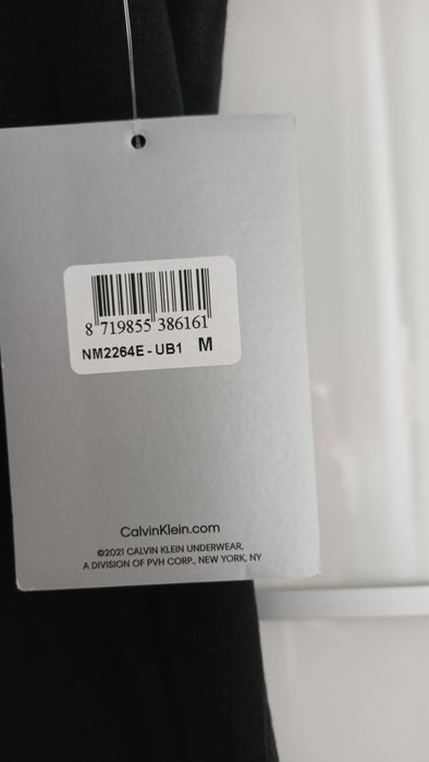 CALVIN KLEIN nowa czarna długa koszulka, t-shirt rozm. M