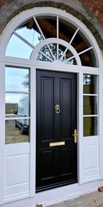 Drzwi DŁUGOSZ zewnętrzne łukowe naświetla Willa Parkowa MG Projekt