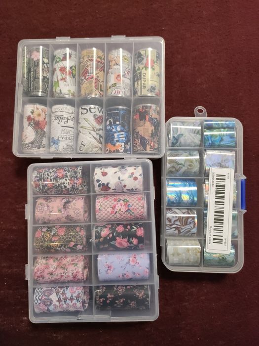 Набір фольги що перепечатується на нігті  10 шт