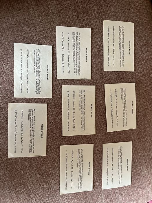 Cromos wickie o viking de 1975